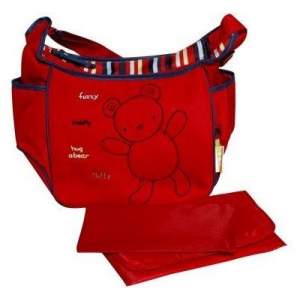 Сумка для мамы Carters Taddy Bag, красная.